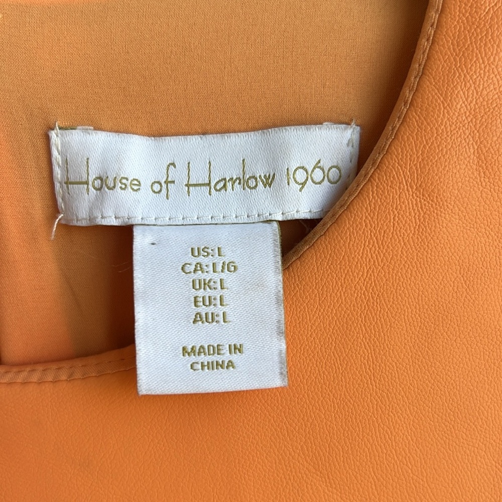 House of Harlow 1960 Orange Dress - Picture 4 of 10
